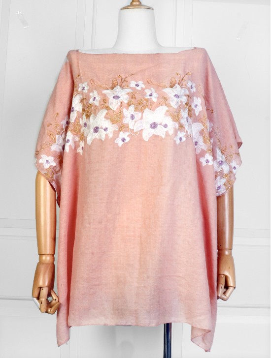 Floral Embroidery Breathable Top